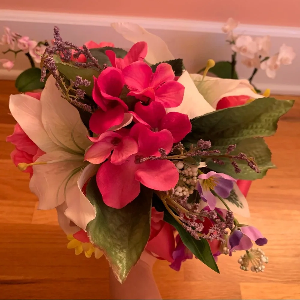 Handmade Wedding Bouquet Faux Floral Arrangement Faux Floral Bridal Bouquet